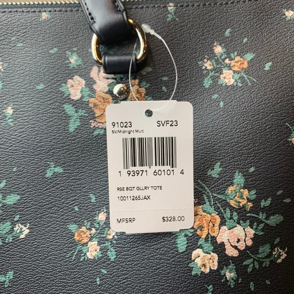 Coach Rose Bouquet Gallery Tote - Picture 5 of 5